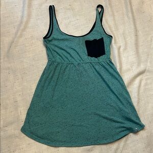 Roxy Teal and Black Speckled Top